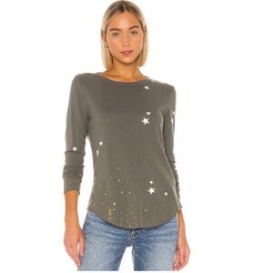 NWT Chaser Woman’s Military Thermal Star Green Long Sleeve T-shirt Xsmall